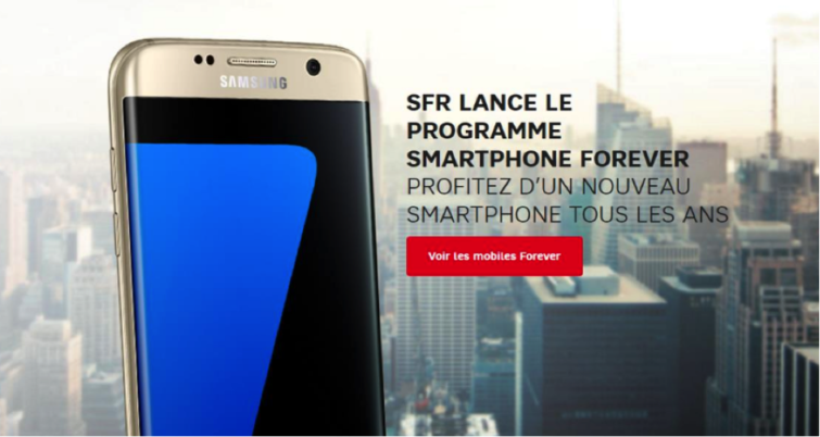 Image 1 : SFR se lance à son tour dans la location de smartphones