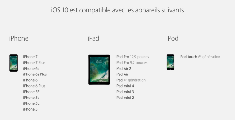 Image 2 : iOS 10 arrive : vérifiez si votre iPhone est compatible