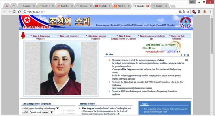 Image 1 : Internet en Corée du Nord, c'est 28 sites web