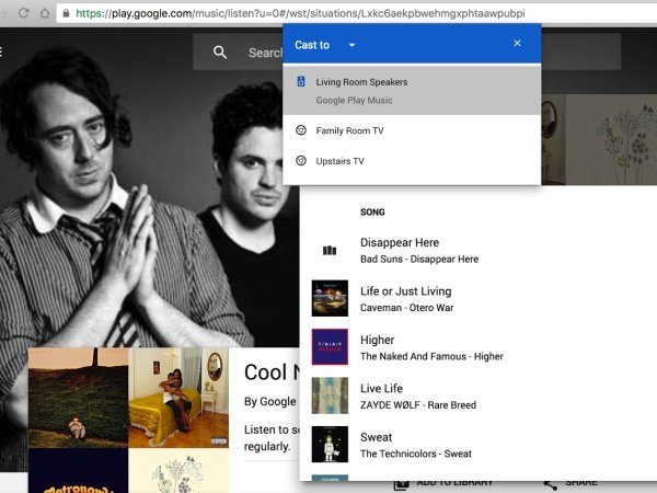 Image 1 : Google Cast tape l’incruste dans Chrome