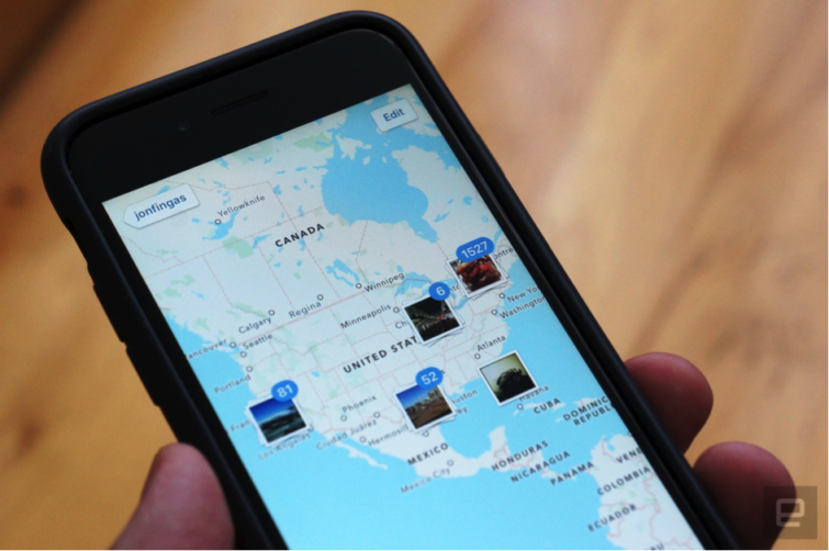 Image 1 : Instagram abandonne la fonctionnalité « Photo Maps »