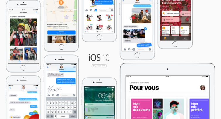 Image 1 : iPhone/iPad : iOS 10 sort aujourd'hui !