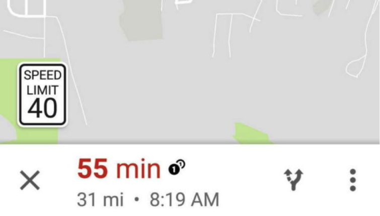 Image 1 : Google Maps indique désormais les limitations de vitesse