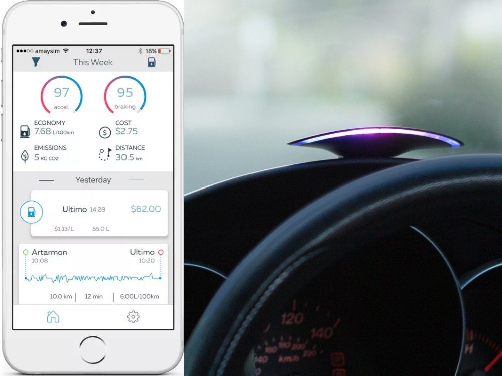 Test du HUDway glass un affichage tête haute automobile sur smartphone