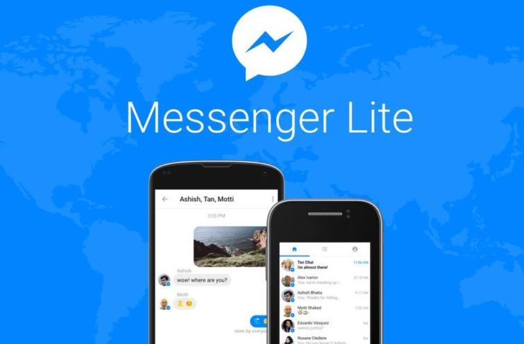 Image 1 : Facebook lance une version allégée de sa messagerie : Messenger Lite