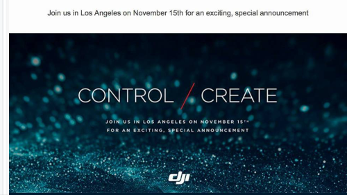 Image 2 : DJI Inspire 2 : un nouveau drone haut de gamme le 15 novembre ?