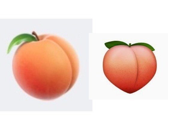 Image 1 : Ouf, l'emoji abricot d'Apple ressemble à nouveau à des fesses