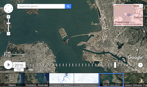 Image 1 : Google Earth Timelapse : 33 ans d’évolution de la Terre en vidéo