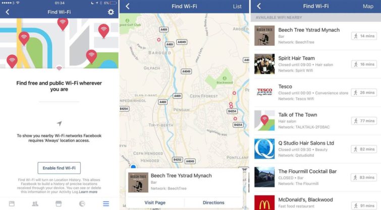 Image 1 : Facebook : une nouvelle fonctionnalité pour trouver du Wi-Fi gratuit