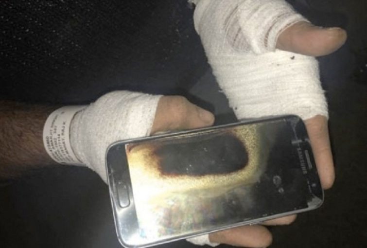Image 1 : Samsung : après les Note 7, un Galaxy S7 aurait explosé au Canada