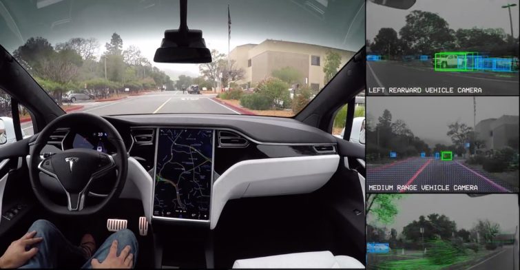 Image 1 : Tesla : sa conduite autonome vue sous tous les angles