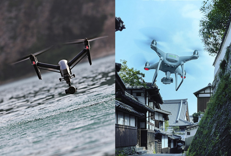 Image 1 : DJI lance deux nouveaux drones : les Inspire 2 et Phantom 4 Pro