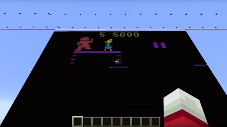 Image 1 : Émuler l'Atari 2600 dans Minecraft : ça aussi, c'est fait