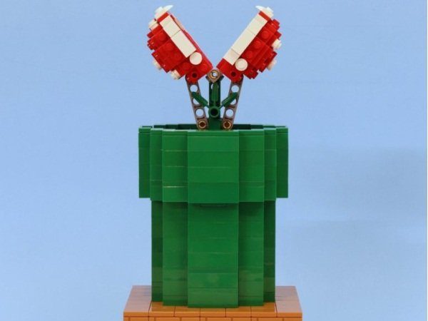 Image 1 : Comment construire une plante piranha de Mario en LEGO