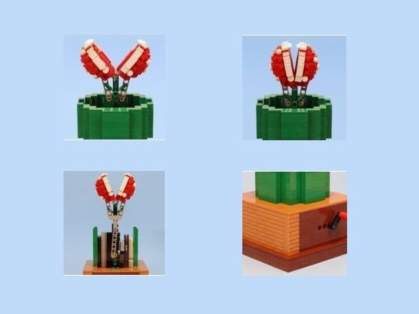 Image 2 : Comment construire une plante piranha de Mario en LEGO