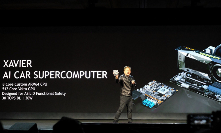Image 1 : [CES] Nvidia présente Xavier, un ordinateur de bord plus fort que les autres