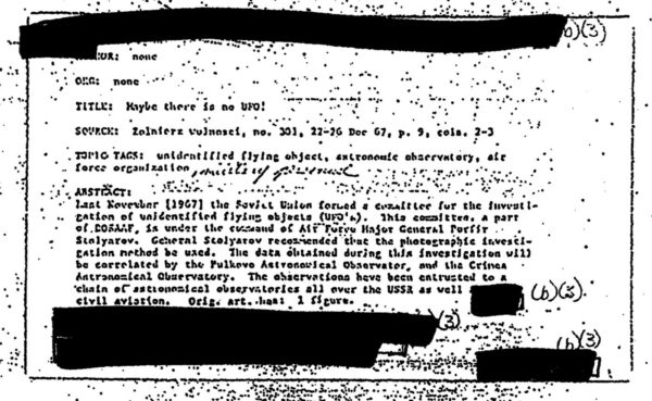 Image 1 : La CIA publie 12 millions de dossiers classés en ligne