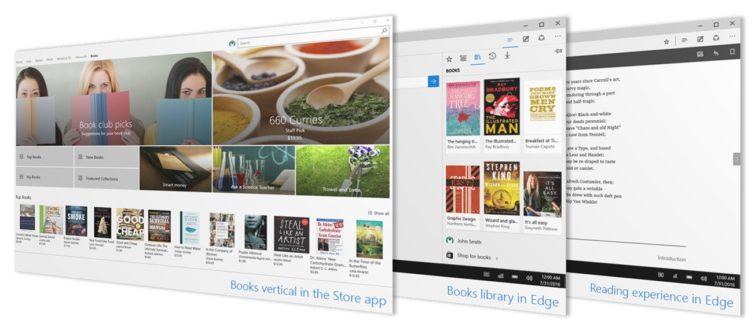 Image 1 : Windows 10 : les e-books arrivent dans la build 15014