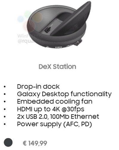 Image 2 : Grâce à la DeX Station, on pourra transformer son Galaxy S8 en PC 4K