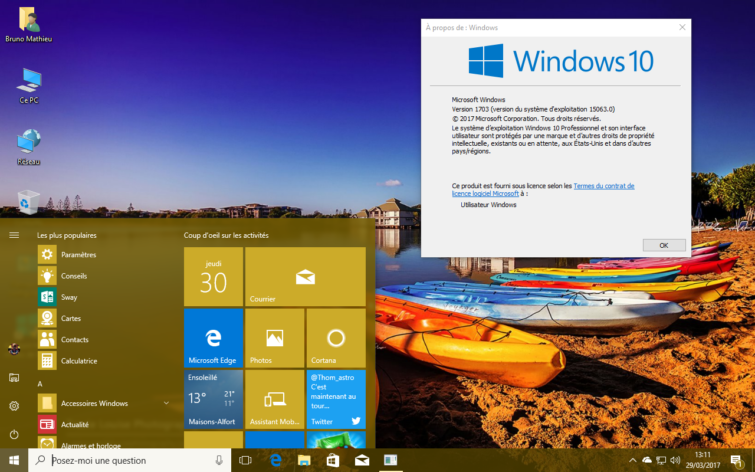 Image 1 : Windows 10 : la Creators Update sortira le 11 avril (et les ISO sont déjà là)