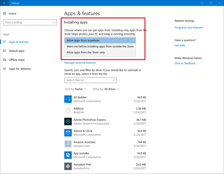 Image 2 : Windows 10 Build 15046 : Microsoft enchaîne les nouvelles bêta