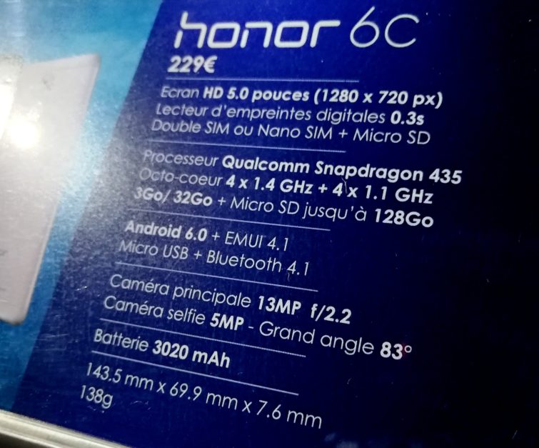 Image 2 : Honor 6C : Honor dévoile son nouveau smartphone pas cher