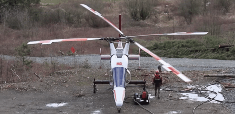 Image 1 : Kaman K-Max : le drone-hélicoptère à hélices obliques