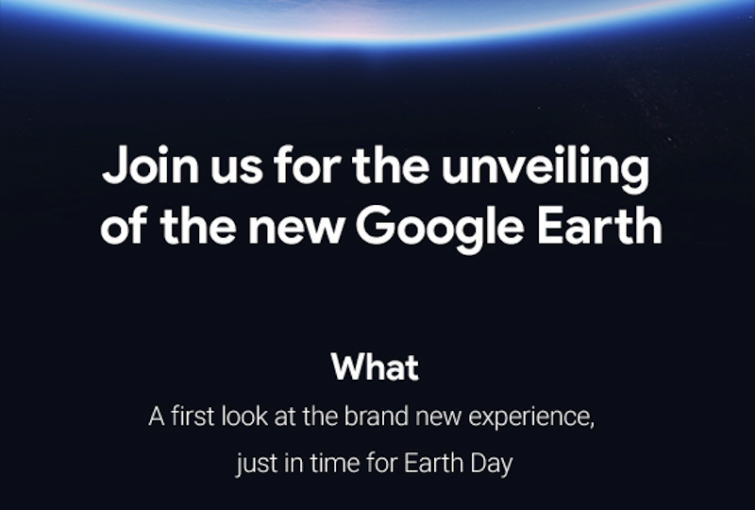 Image 1 : Google dévoilera une nouvelle version de Google Earth le 18 avril