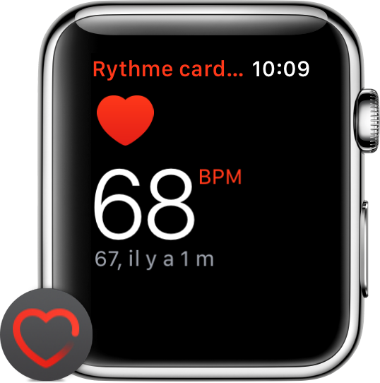apple watch se frequence cardiaque