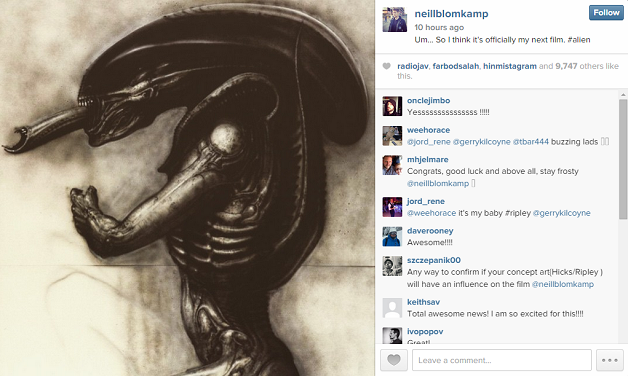Image 1 : Alien 5 : Neill Blomkamp confirme la fin du projet