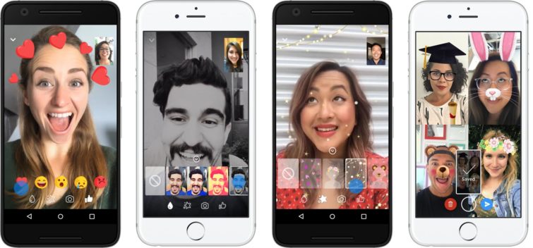 Image 2 : Facebook Messenger ajoute les filtres et les réactions animées aux appels vidéo