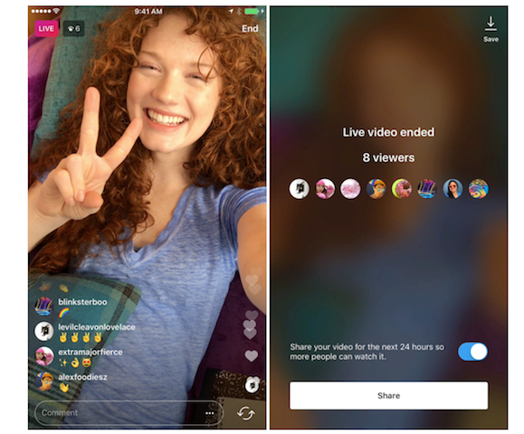 Image 1 : Instagram : il est désormais possible de partager le replay des vidéos live pendant 24 heures