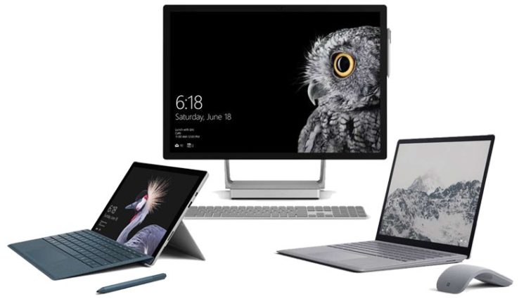 Image 1 : Surface Laptop, Surface Studio et Surface Pro débarquent en France