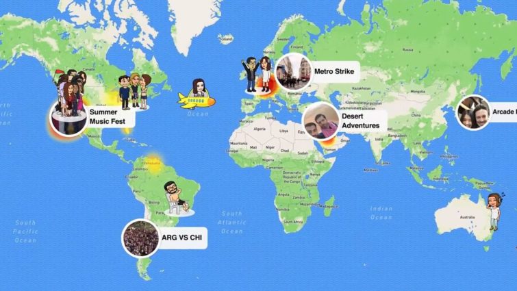 Image 1 : Snapchat lance Snap Map, l’outil qui permet de localiser ses amis