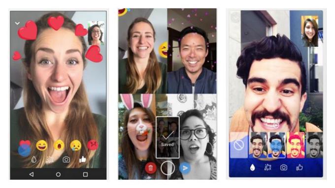 Image à la une de Facebook Messenger ajoute les filtres et les réactions animées aux appels vidéo