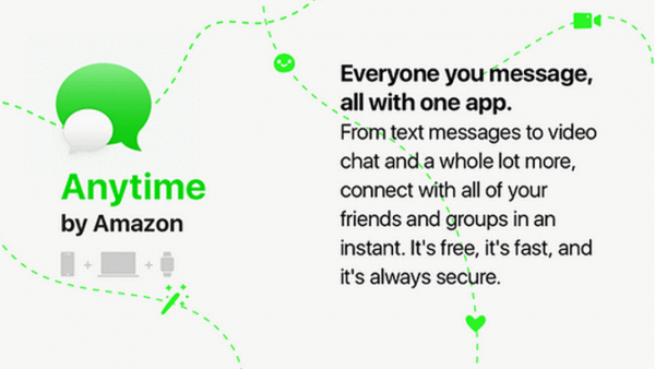 Image 1 : Amazon préparerait sa propre application de messagerie : Anytime