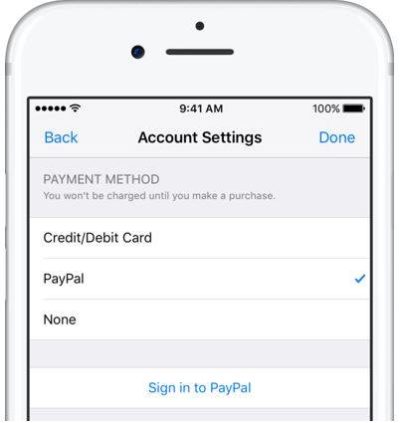 Image 1 : Apple ajoute Paypal comme moyen de paiement sur l’App Store et iTunes