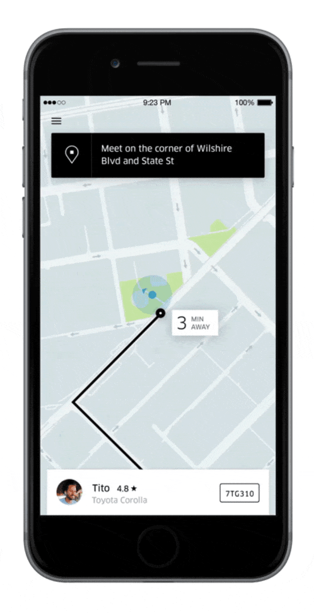 Image 2 : Uber intègre une messagerie instantanée à son application