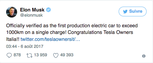 Image 2 : La Tesla Model S établit un nouveau record d’autonomie