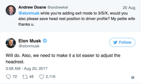 Image 3 : Elon Musk fait le SAV de Tesla sur Twitter