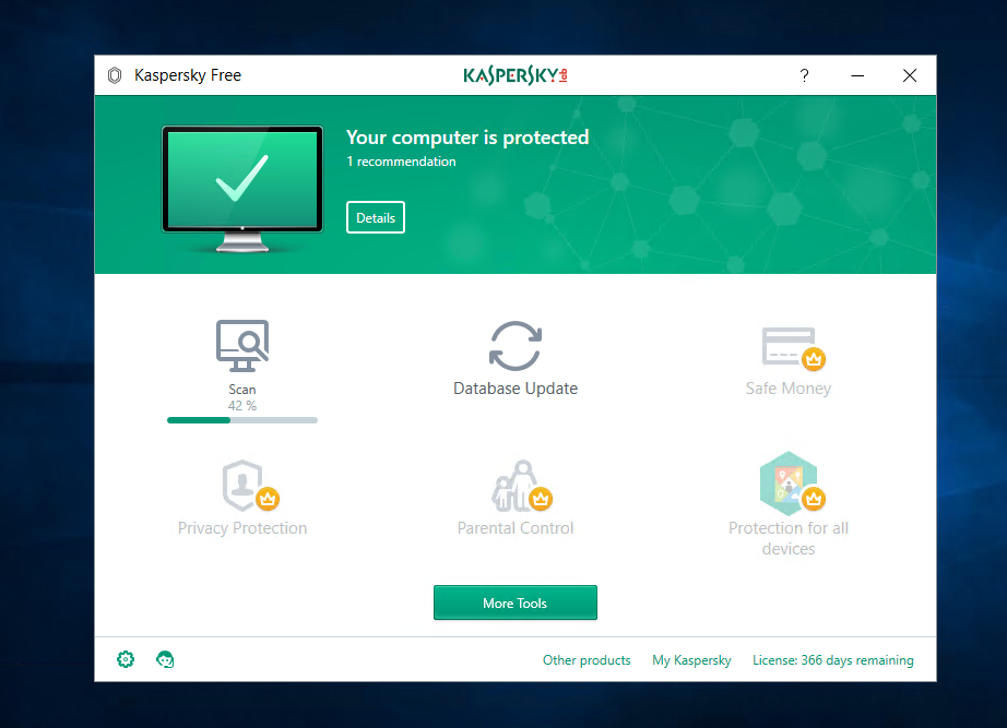 Image 3 : Kaspersky Free : comment bien configurer l'antivirus gratuit