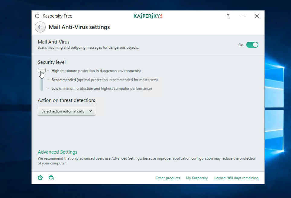 Image 7 : Kaspersky Free : comment bien configurer l'antivirus gratuit