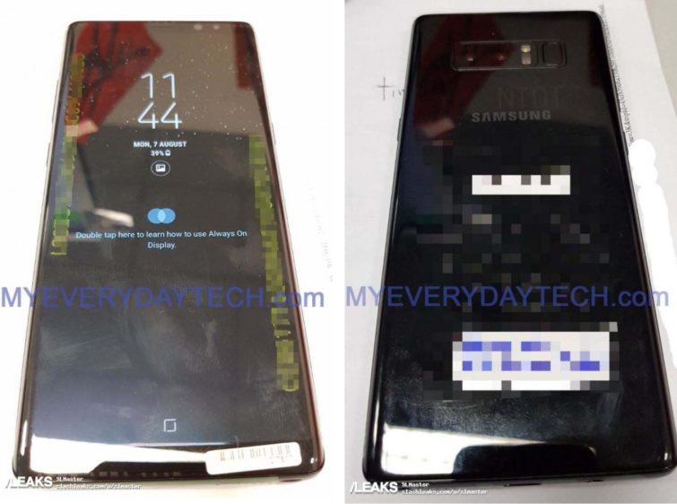 Image 2 : Samsung Galaxy Note 8 : de nouvelles photos révèlent la phablette en live
