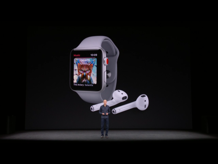 Image 1 : Apple annonce sa Watch Series 3 : la montre connectée devient autonome en 4G