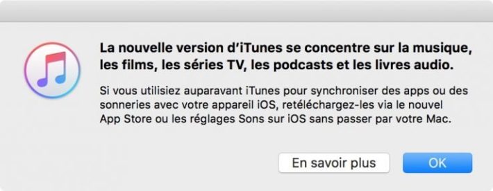 Image 1 : La nouvelle mise à jour iTunes met de côté l’App Store