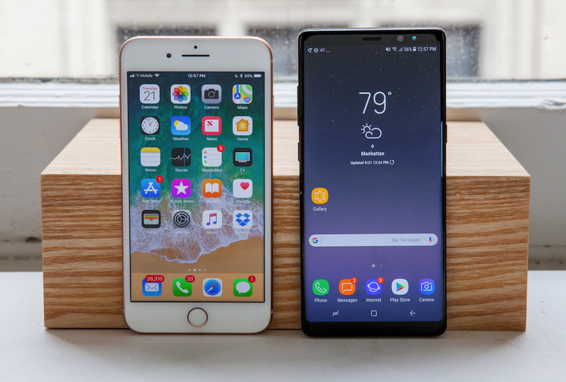 Image à la une de iPhone 8 Plus vs. Galaxy Note 8 : duel de géants