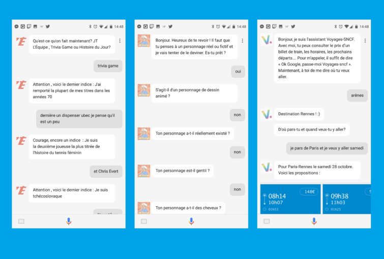 Image 1 : Google Assistant permet de discuter avec d'autres applications