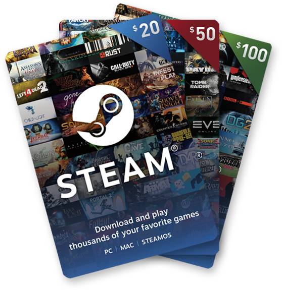 Image à la une de Steam : on peut maintenant offrir des cartes cadeaux