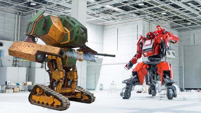 Image 1 : Combat de robots géants : les Américains gagnent face aux Japonais