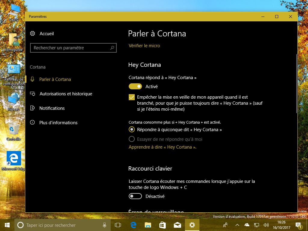 Image 9 : Windows 10 Fall Creators Update : le point sur toutes les nouveautés